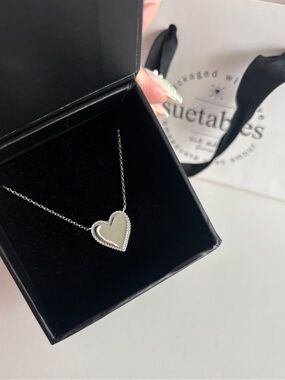 Silver Heart Pendant Necklace
